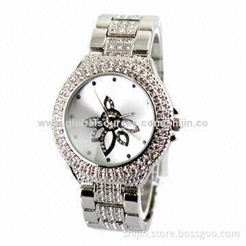 Fashion watch with glass diamond for smart people, vogue, popular, made in China